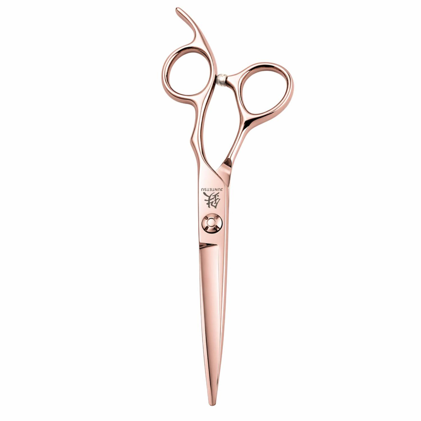 Ensemble de Ciseaux Or Rose Juntetsu VG10 Pro — Coupe & Effilage - ciseaux de coupe, vue de face