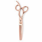 Ensemble de Ciseaux Or Rose Juntetsu VG10 Pro — Coupe & Effilage - ciseaux à effiler, vue de face
