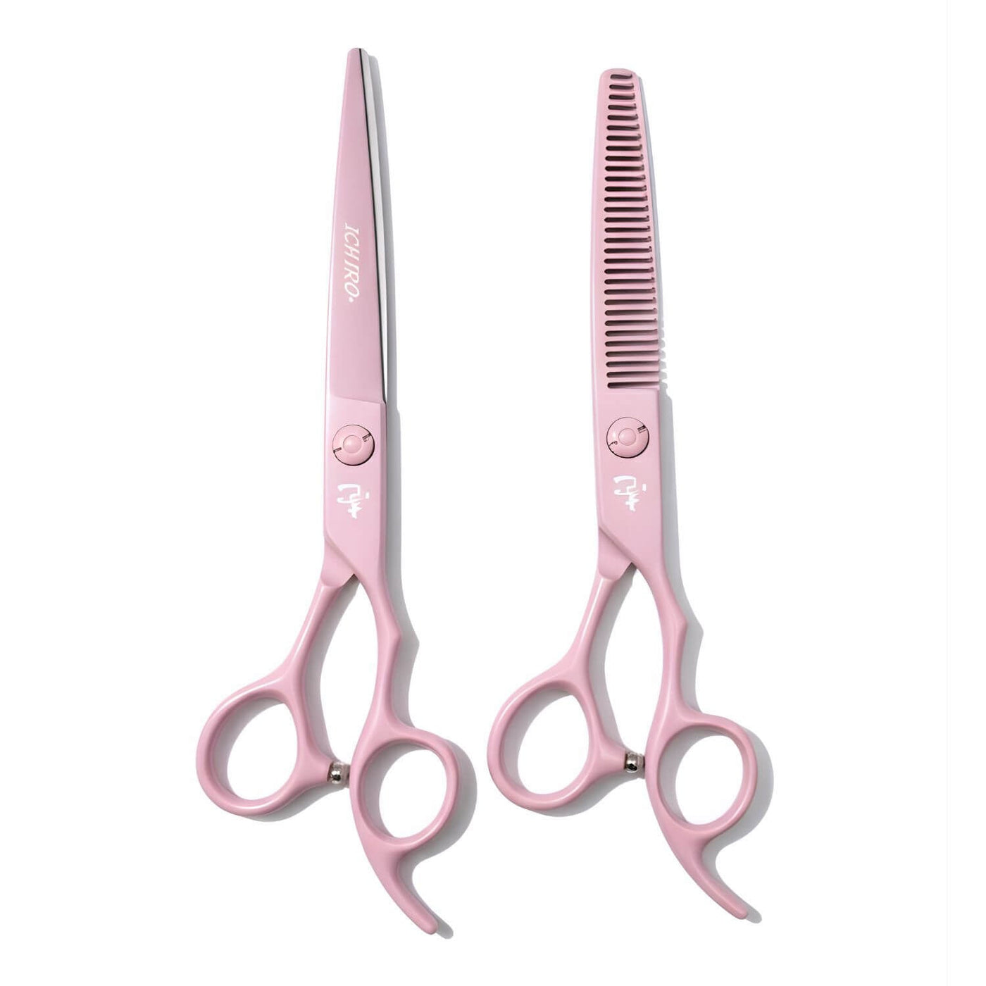 Ensemble de Ciseaux Ichiro Rose Pastel — Coupe & Effilage