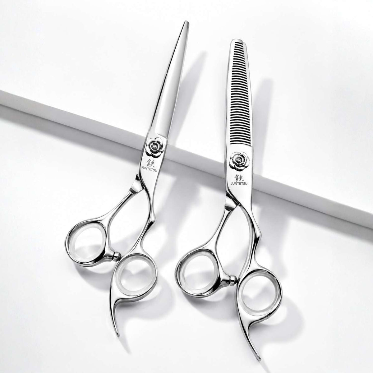 Ensemble de Ciseaux Rose Édition Limitée Juntetsu — Coupe & Effilage