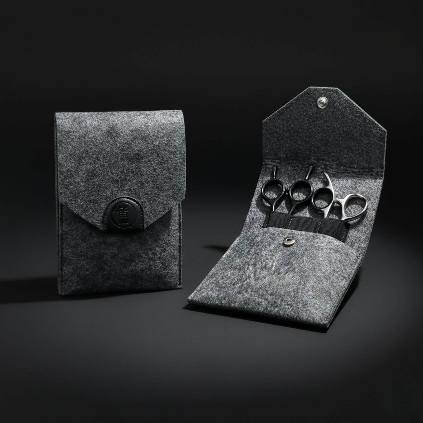 Coffret master 3 pièces Yasaka Barber, ciseaux de coupe et à effiler en acier au cobalt ATS-314