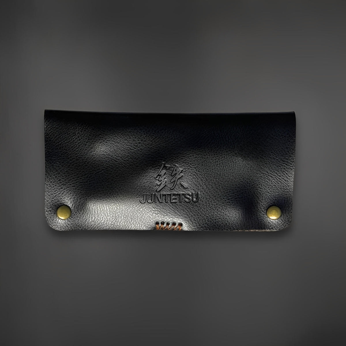 Étui artisanal Juntetsu en cuir souple pour 2 ciseaux