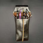 Étui-Holster à Ciseaux en Cuir Juntetsu Dusk Marron — 4 Poches