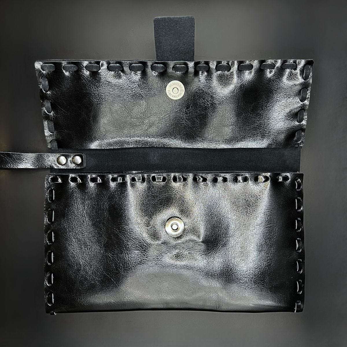 Pochette Heritage Tressée à Ciseaux en Cuir Juntetsu — 4 Poches