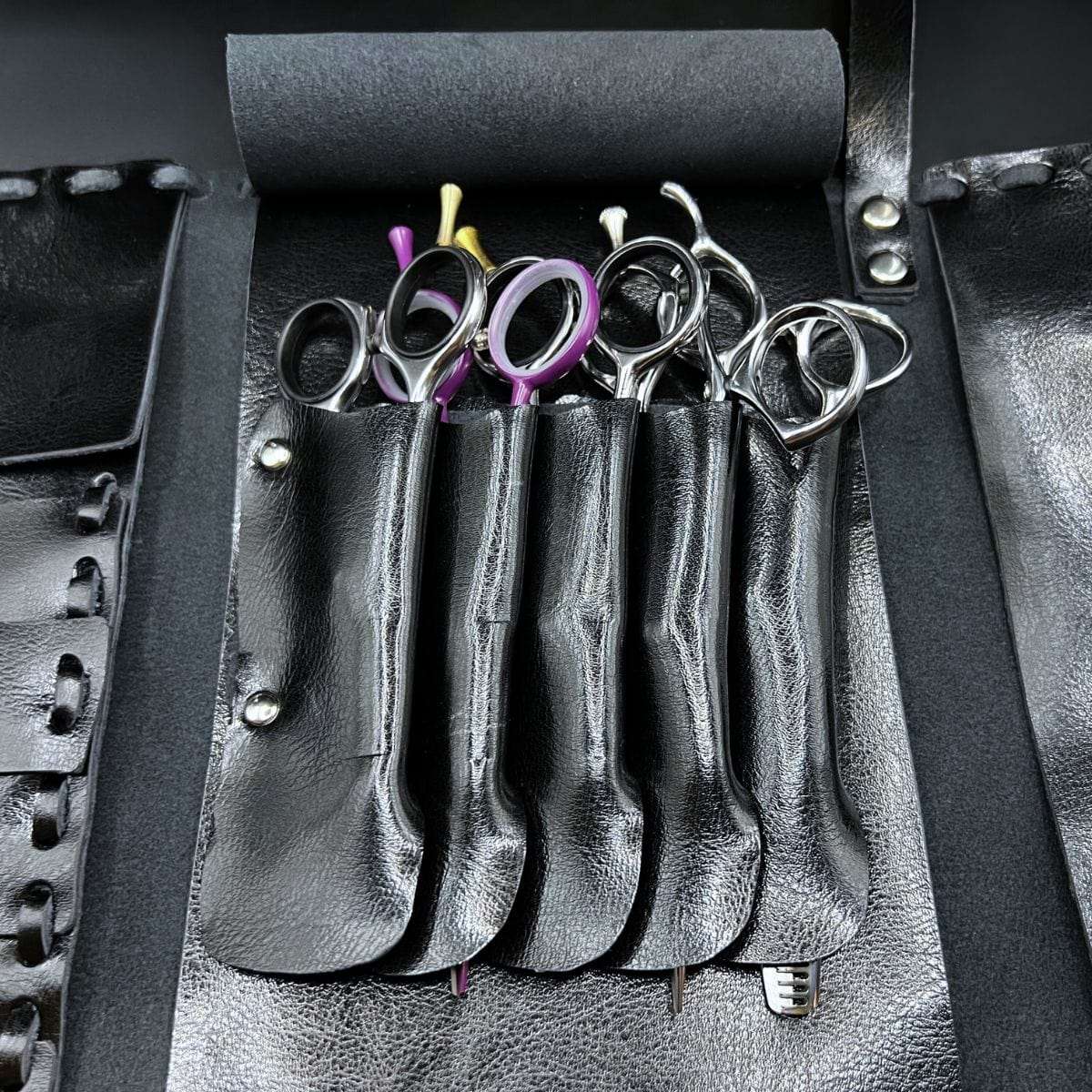 Pochette Heritage Tressée à Ciseaux en Cuir Juntetsu — 4 Poches