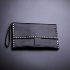 Pochette Heritage Cloutée à Ciseaux en Cuir Juntetsu — 4 Poches