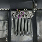 Pochette Heritage Cloutée à Ciseaux en Cuir Juntetsu — 4 Poches