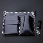 Holster Plat Kuro à Ciseaux en Cuir Noir Juntetsu — 4 Poches
