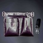 Holster Plat Kuro à Ciseaux en Cuir Noir Juntetsu — 4 Poches