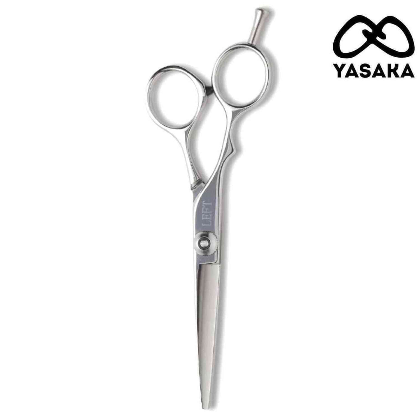 Ciseaux de coupe Yasaka pour gauchers en acier 440C à fil convexe