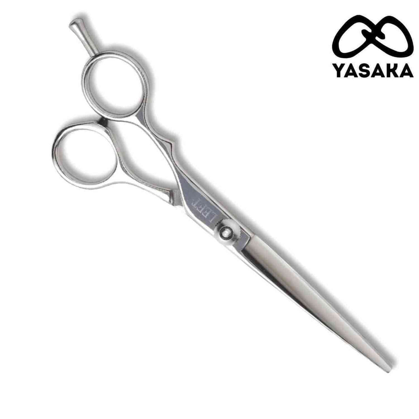 Ciseaux de coupe Yasaka pour gauchers en acier 440C à fil convexe