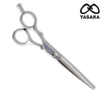 Ciseaux de coupe Yasaka pour gauchers en acier 440C à fil convexe
