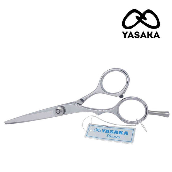 Ciseaux de coupe Yasaka pour gauchers en acier 440C à fil convexe