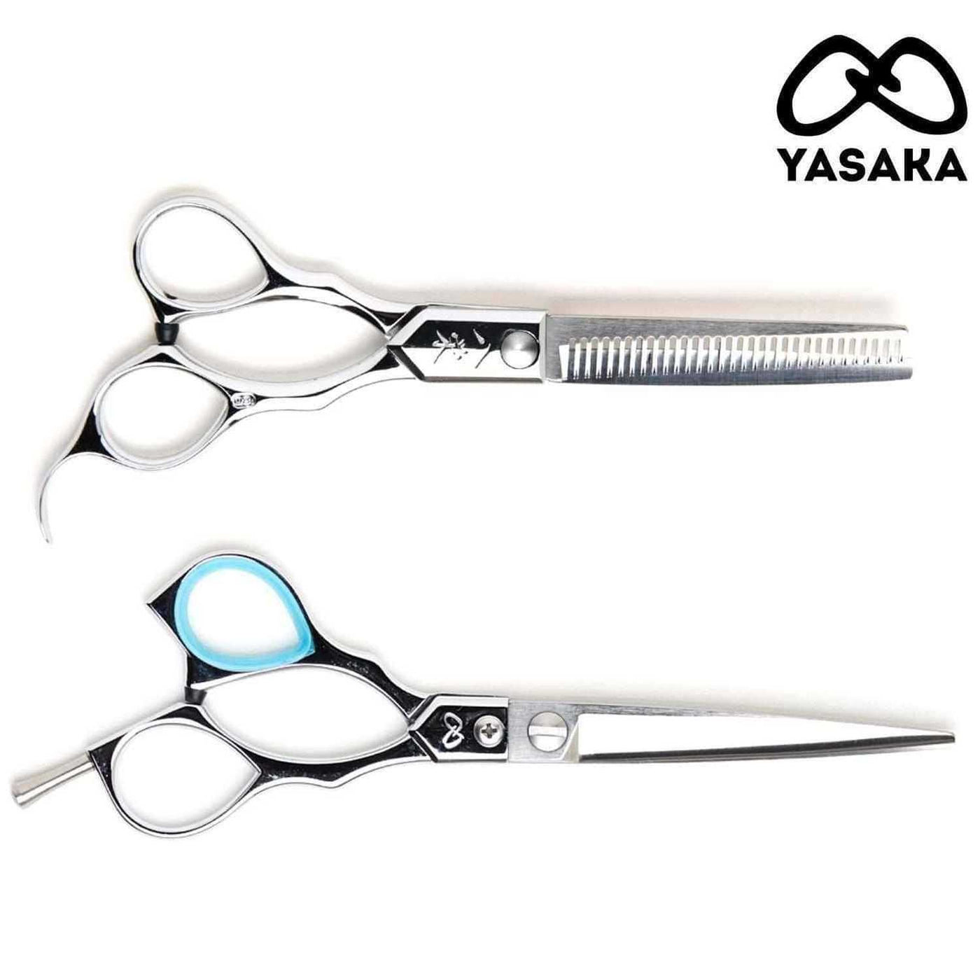 Ensemble Yasaka Offset ciseaux de coupe et à effiler en acier au cobalt ATS-314
