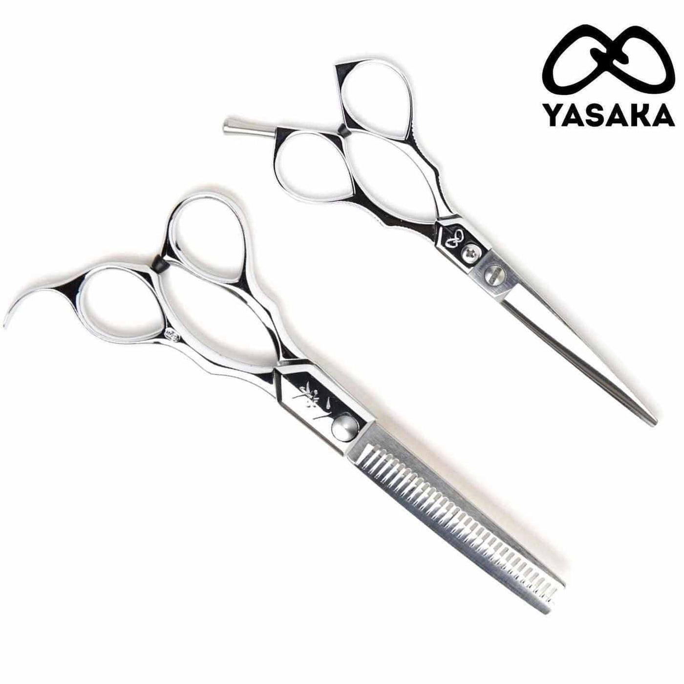 Ensemble Yasaka Traditional ciseaux de coupe et à effiler en acier au cobalt ATS-314