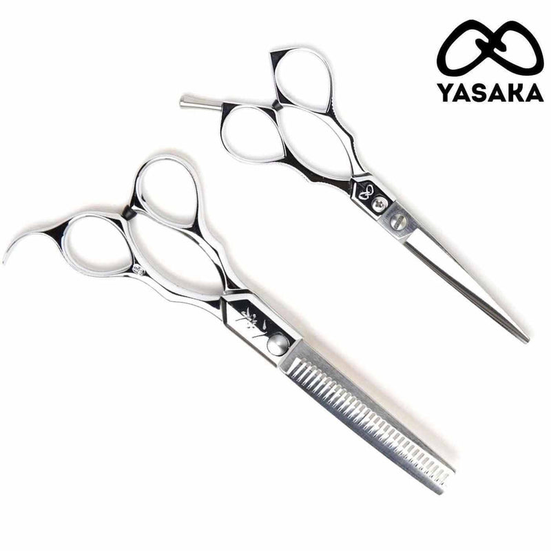 Ensemble Yasaka Traditional ciseaux de coupe et à effiler en acier au cobalt ATS-314
