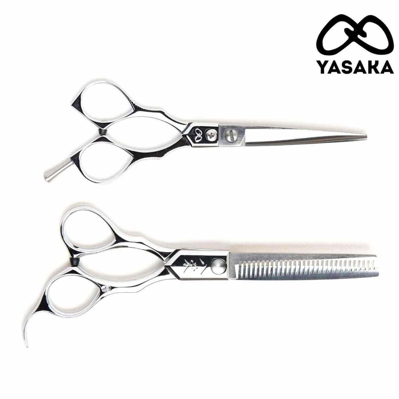 Ensemble Yasaka Traditional ciseaux de coupe et à effiler en acier au cobalt ATS-314
