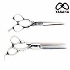 Ensemble Yasaka Traditional ciseaux de coupe et à effiler en acier au cobalt ATS-314